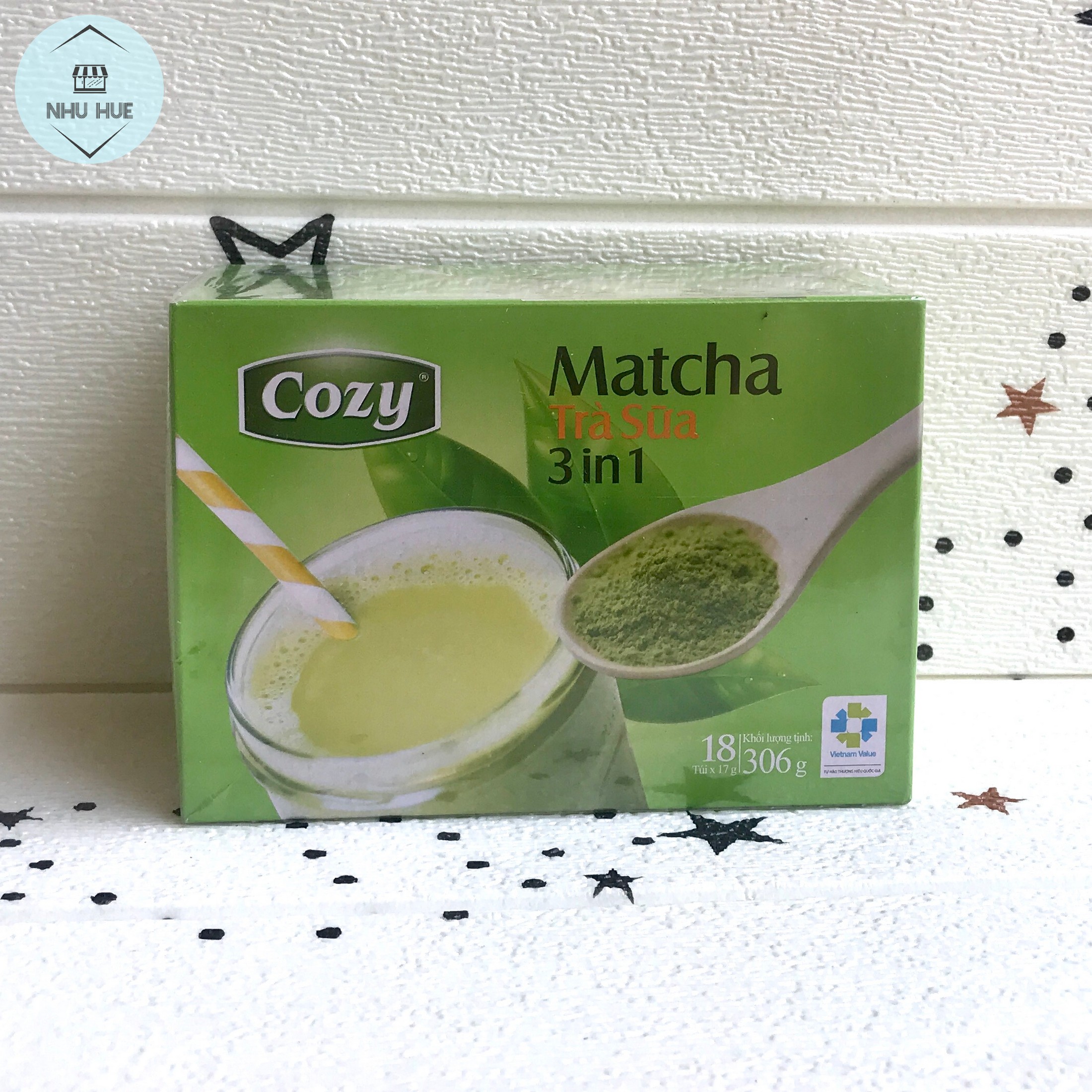Trà sữa Cozy Matcha 3in1 (hộp 10 gói x 17g)
