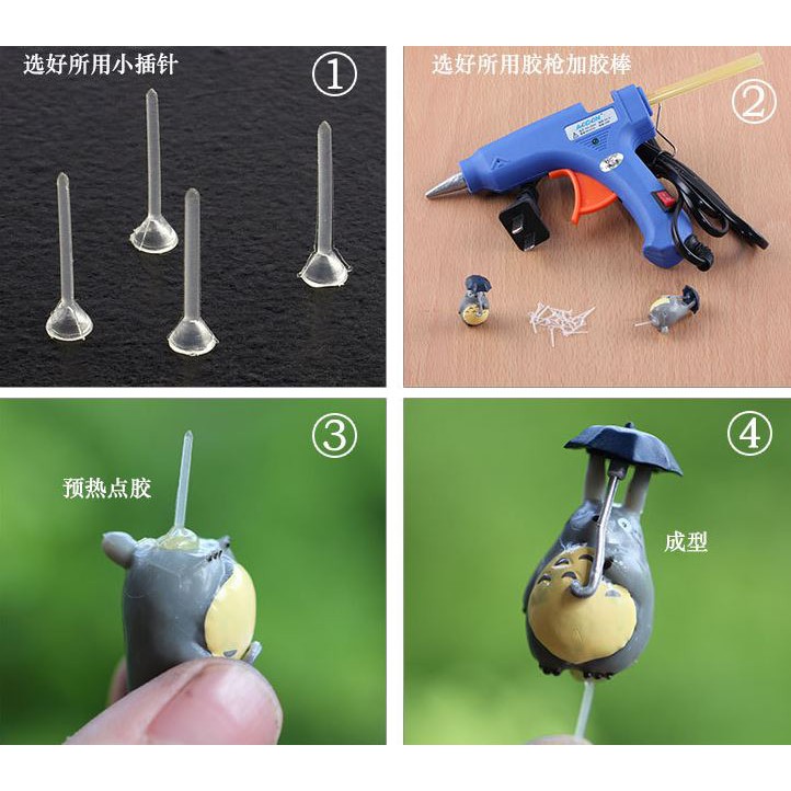 Set 10 cái đế ghim đồ tiểu cảnh