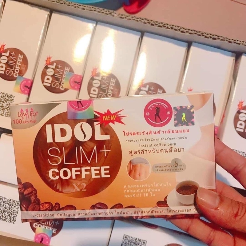 Cà Phê Giảm Cân Idol Slim Coffee Thái Lan chính hãng (Hộp 10 Gói)