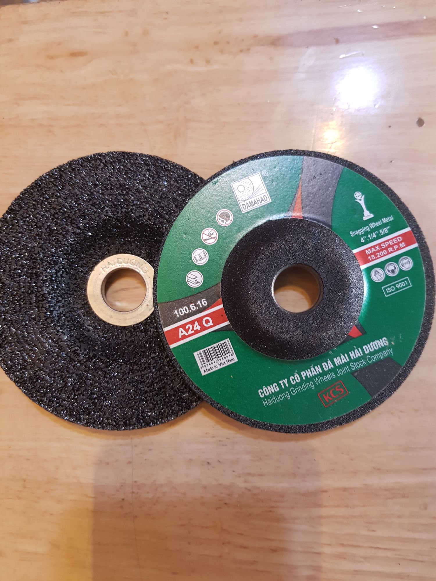 2 Miếng Đá Mài Hải Dương 100mm