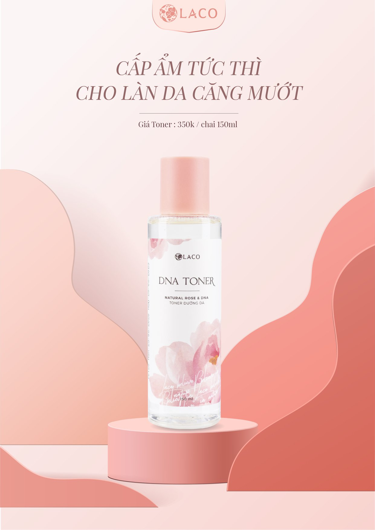 Combo Chăm Sóc Da Cơ Bản (Máy Rửa Mặt Laco Luxury + Sữa Rửa Mặt DNA + Toner)