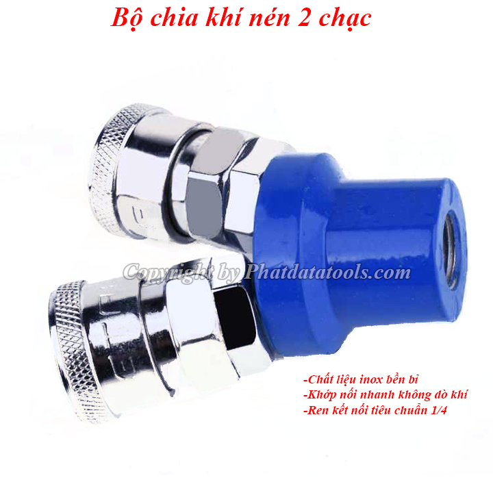 Bộ chia khí nén 2 chạc