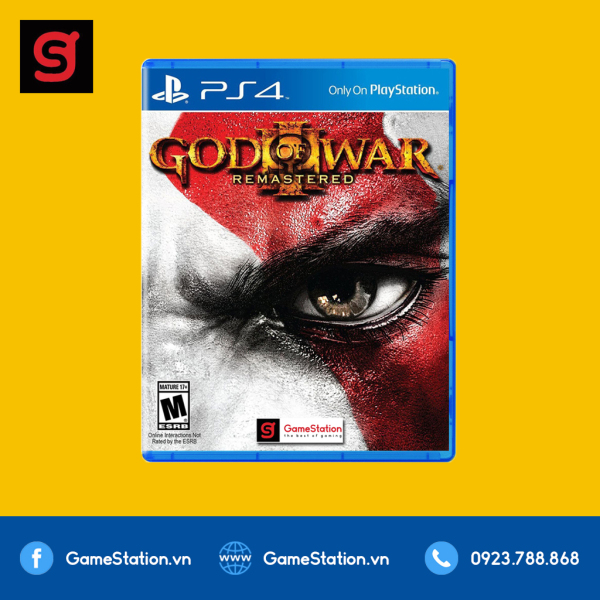 [Nhập ELJAN22 giảm 10% tối đa 200k đơn từ 99k]Đĩa Game PS4: God Of War 3 Remastered - hệ EU