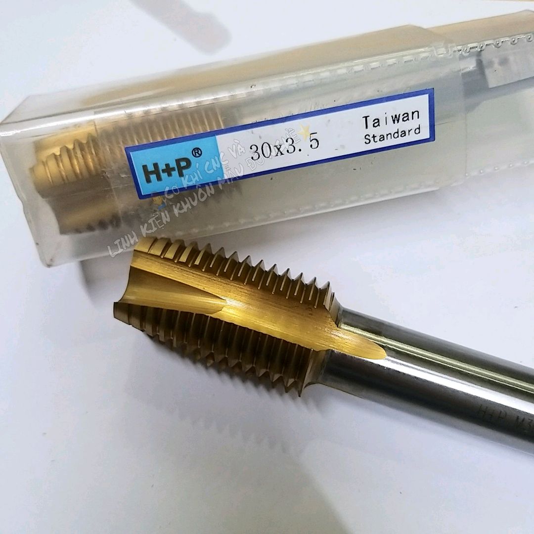 [HCM]Mũi Taro H+P Vàng Thẳng M30*3.5 (Vàng)
