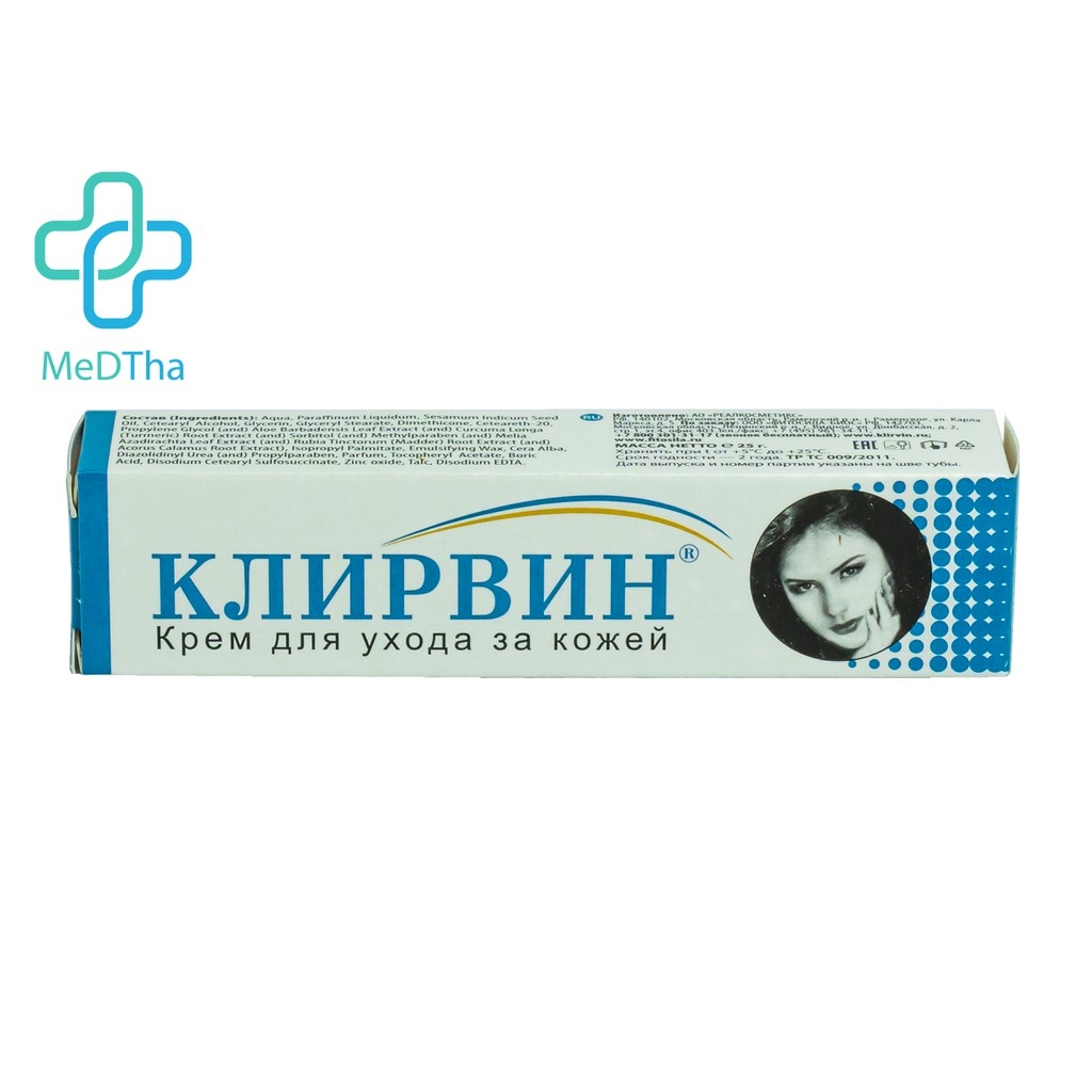 Kem hỗ trợ trị sẹo mờ thâm rạn da Klirvin 25g [Chính hãng của Nga]