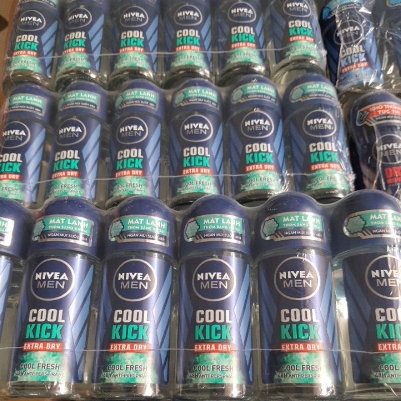 Lăn ngăn mùi NIVEA MEN Cool Kick Mát Lạnh (50ml)