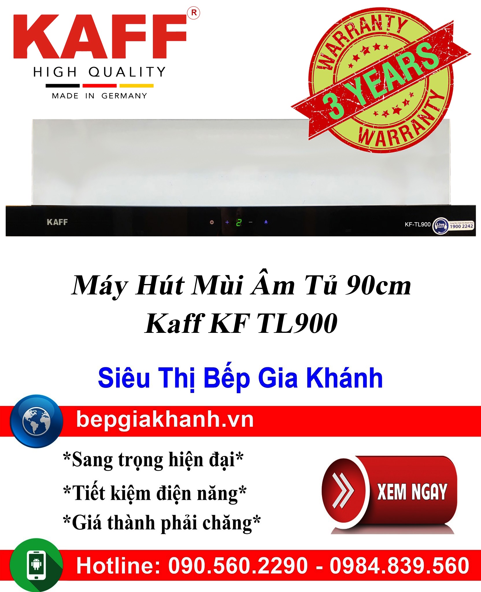 [HCM]Máy hút mùi âm tủ 90cm Kaff KF TL900 máy hút mùi nhà bếp máy hút mùi bếp máy hút mùi kính cong máy hút mùi canzy máy hút mùi mini máy hút mùi âm trần máy hút mùi electrolux may hut mui nha bep may hut mui
