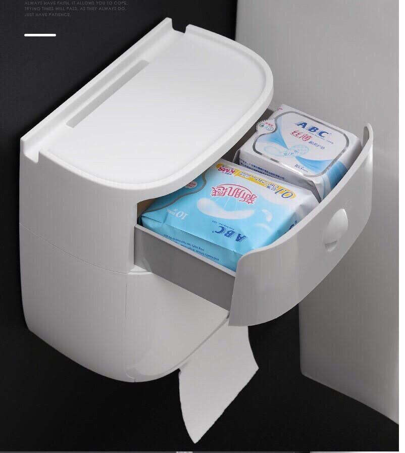 [HOT] Hộp Đựng Giấy Vệ Sinh ECOCO (Có Ngăn Kéo Kèm Miếng Dán Cường Lực)