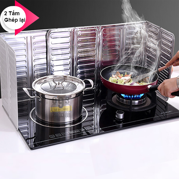 Combo 2 Tấm Chắn Dầu Mỡ Tấm Ngăn Dầu Vách Mỡ