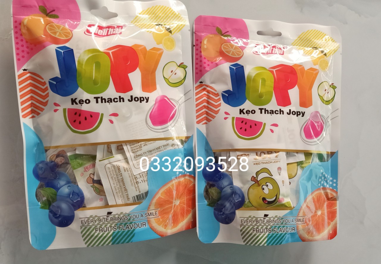 🥝🥭🍑Kẹo thạch jopy trái cây zai zai giòn giòn