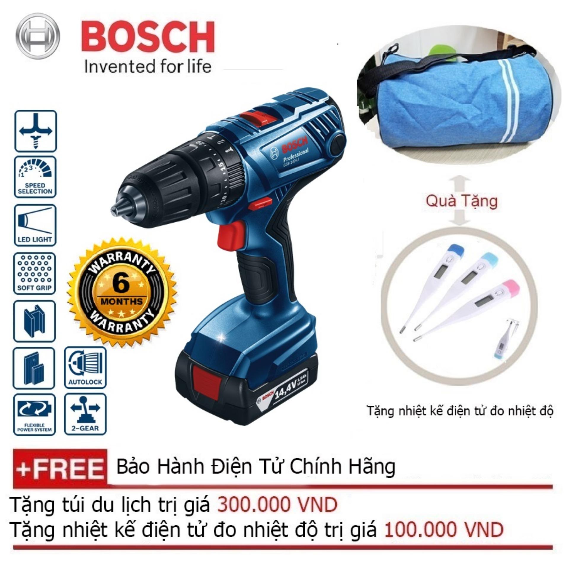 Khoan Động Lực Bosch GSB 140 LI + Quà tặng balo du lịch