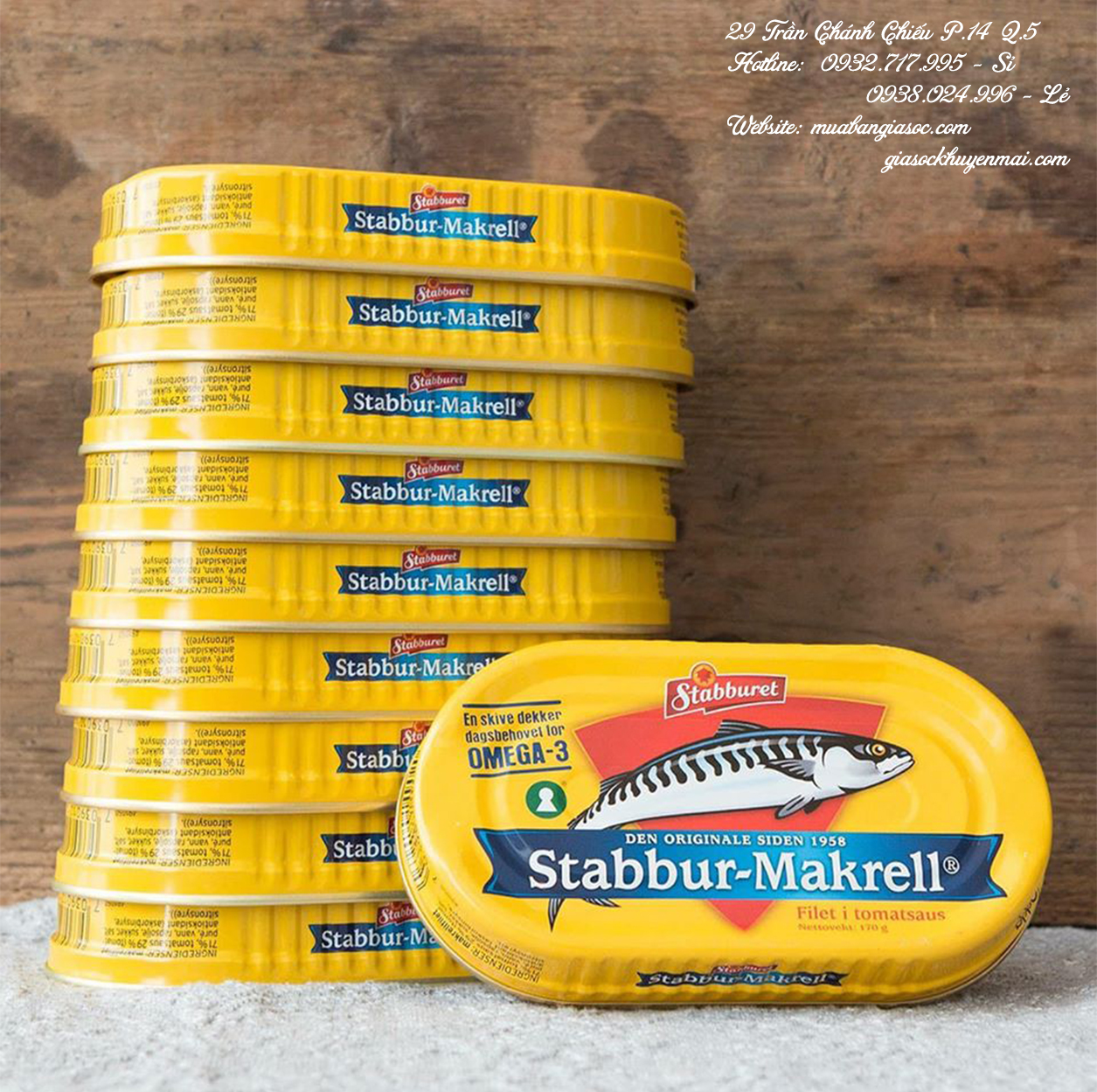 HỘP CÁ THU NAUY SỐT CÀ STABBUR MAKRELL 170G