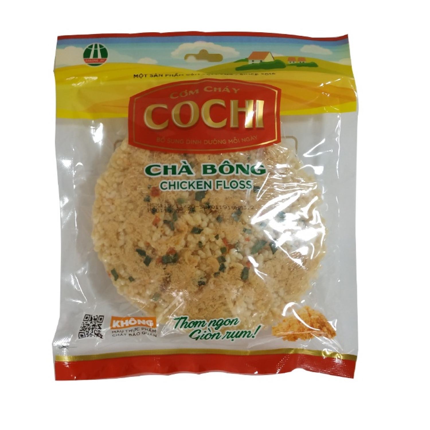 (bán sỉ) Cơm cháy chà bông hành Cochi 65g