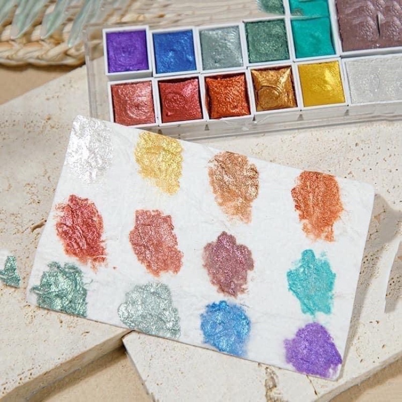 nhũ nước vẽ sét 12 màu