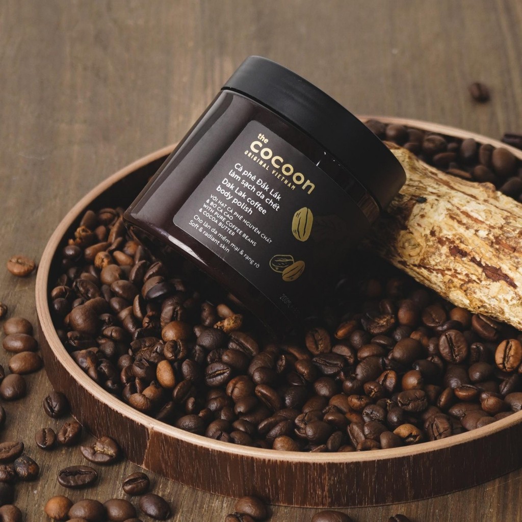 Tẩy da chết cơ thể cà phê Đắk Lắk Cocoon 200ml