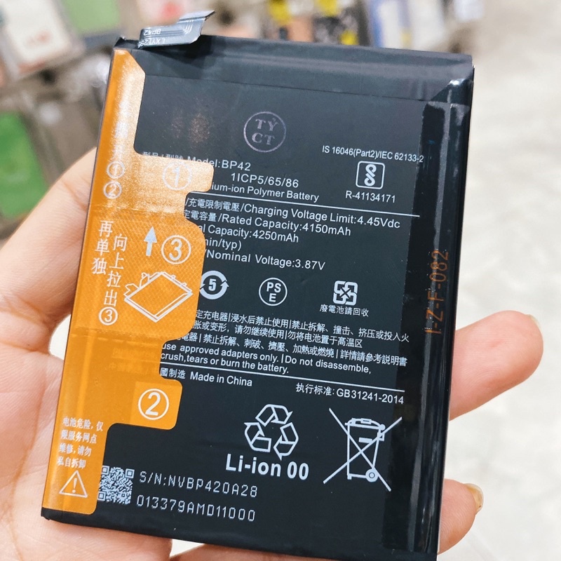 Pin xiaomi mi 11 lite / bp42 - 4250mah - hàng nhập khẩu
