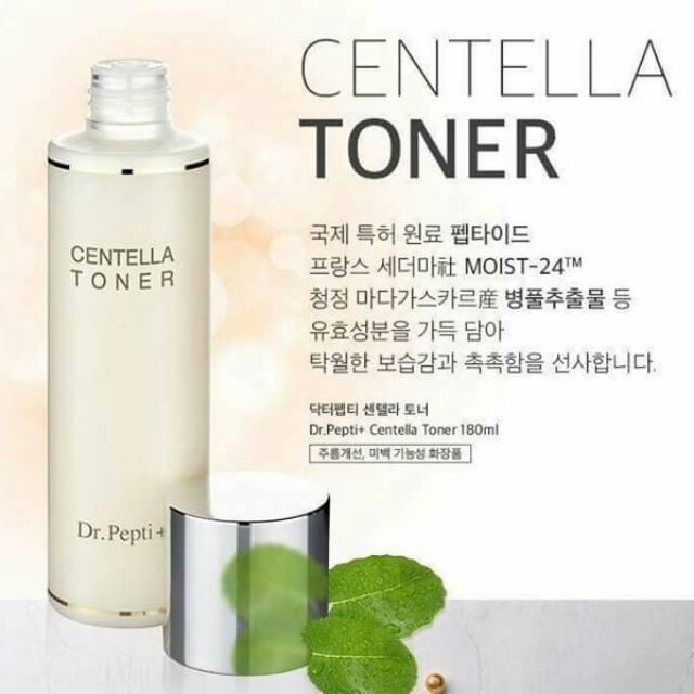 Nước hoa hồng Dr.Pepti+ CENTELLA TONER Hàn Quốc