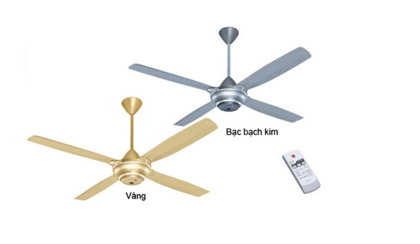 [GIAO TẠI HCM] - Quạt trần KDK M56XR Vàng, Bạc