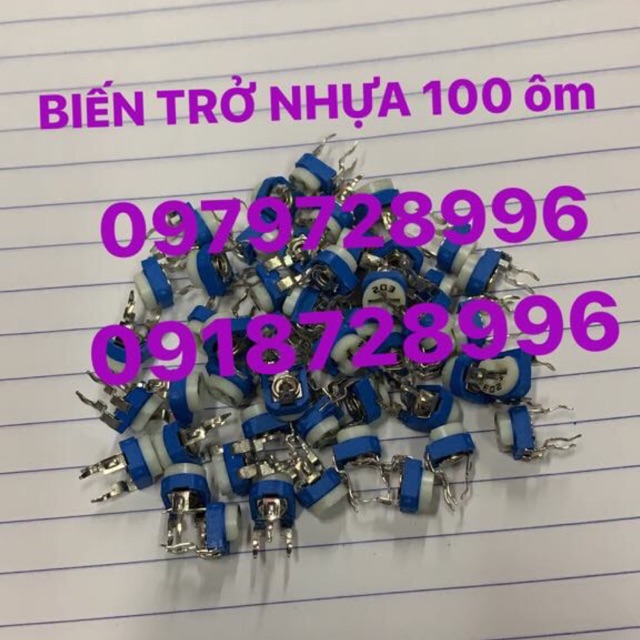 Biến trở nhựa 100 ôm -101 gói 50 cái