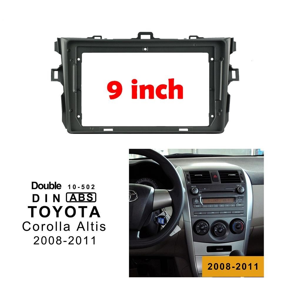 MẶT DƯỠNG LẮP DVD ANDROID CHO XE COROLLA ALTIS  2008-2013 9INCH - CÓ JACK NGUỒN ZIN