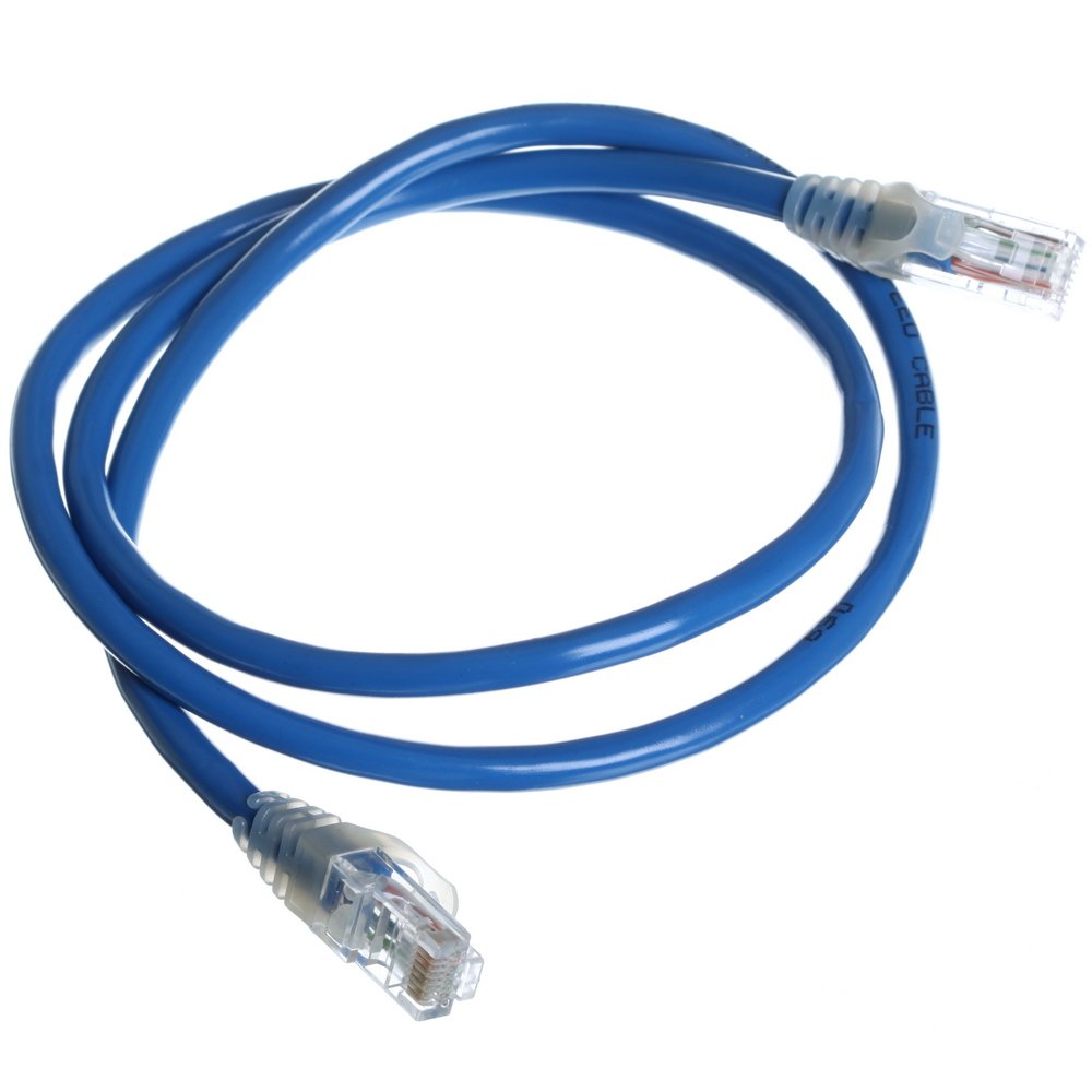 Cáp mạng (Lan) 1,5 mét đúc sẵn 2 đầu (xanh) Cat5E