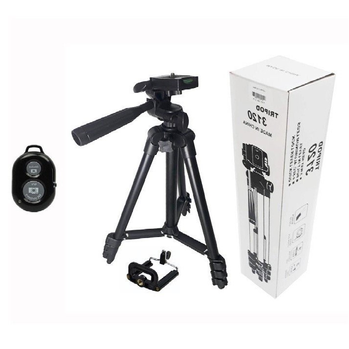 [Nhập ELMAY21 giảm 10% tối đa 200k đơn từ 99k][Nhập ELAPR21 giảm 10% tối đa 200k đơn từ 99k]Chân đế chụp hình Tripod TF-3120  tặng kèm giá đỡ chụp hình kèm remote