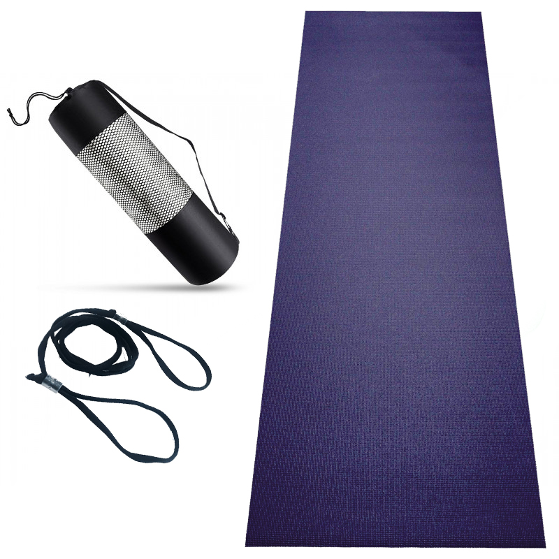 Thảm tập yoga PVC 4mm (Tặng kèm túi đựng & dây buộc thảm)