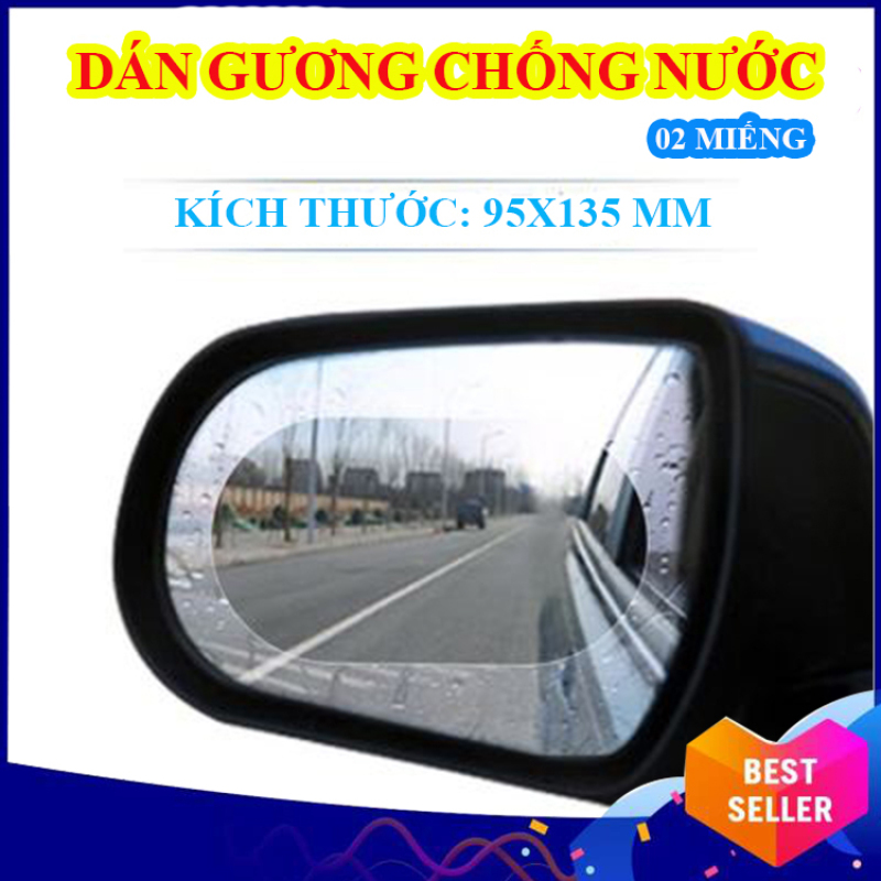 Miếng dán gương chống nước - Kích thước: 95x135 mm (2 miếng)