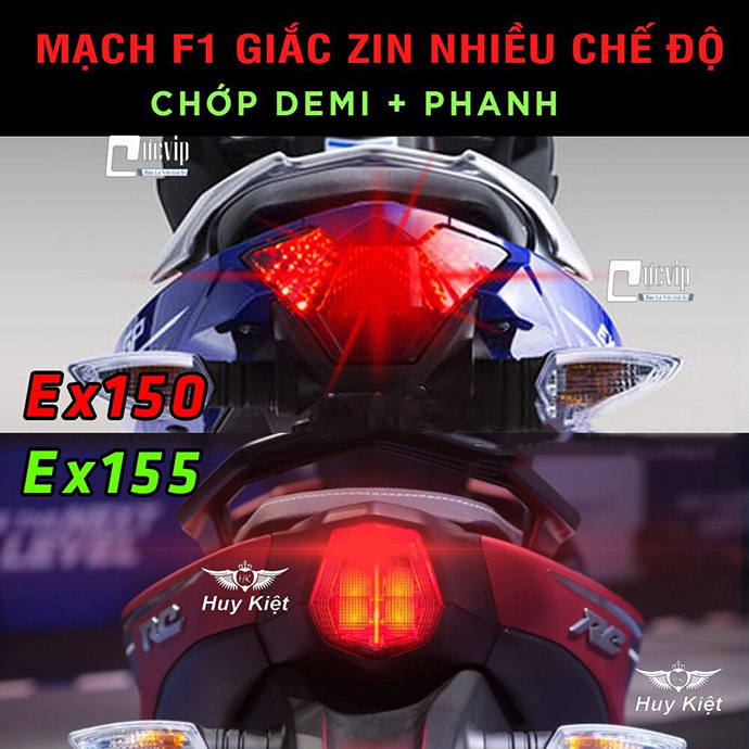 Mạch Nháy Stop F1 Exciter 150, Exciter 155, NVX, Nouvo 5, R15, R25, Y15, MT07 Giắc Zin Nhiều Kiểu Chớp + 1 Zin MS4220