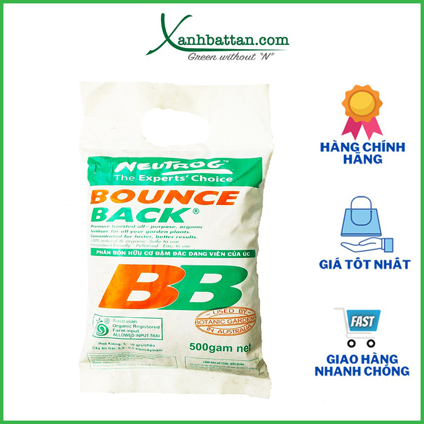 Phân Hữu Cơ Bounce Back Nhập Khẩu Từ Úc Gói 500 Gram