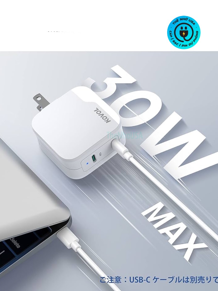 Củ sạc nhanh RAVPower - Kovol 40w - 2 cổng type C - PD/PPS/QC RP - PC152
