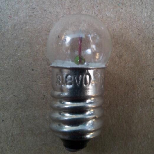 COMBO 10 bóng đèn sợi đốt 3.8V 0.3A  ĐUÔI XOÁY 10MM E10