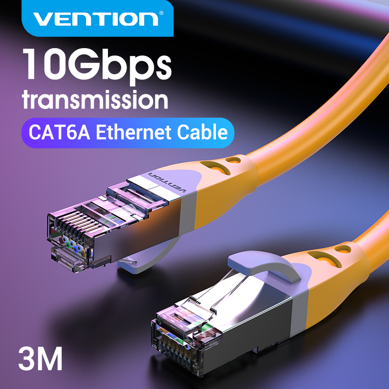 Vention Cat6A Ethernet Cable RJ45 CAT6A Lan Cable rj45 Network Ethernet Patch Cord for Computer Router Laptop Ethernet Cable