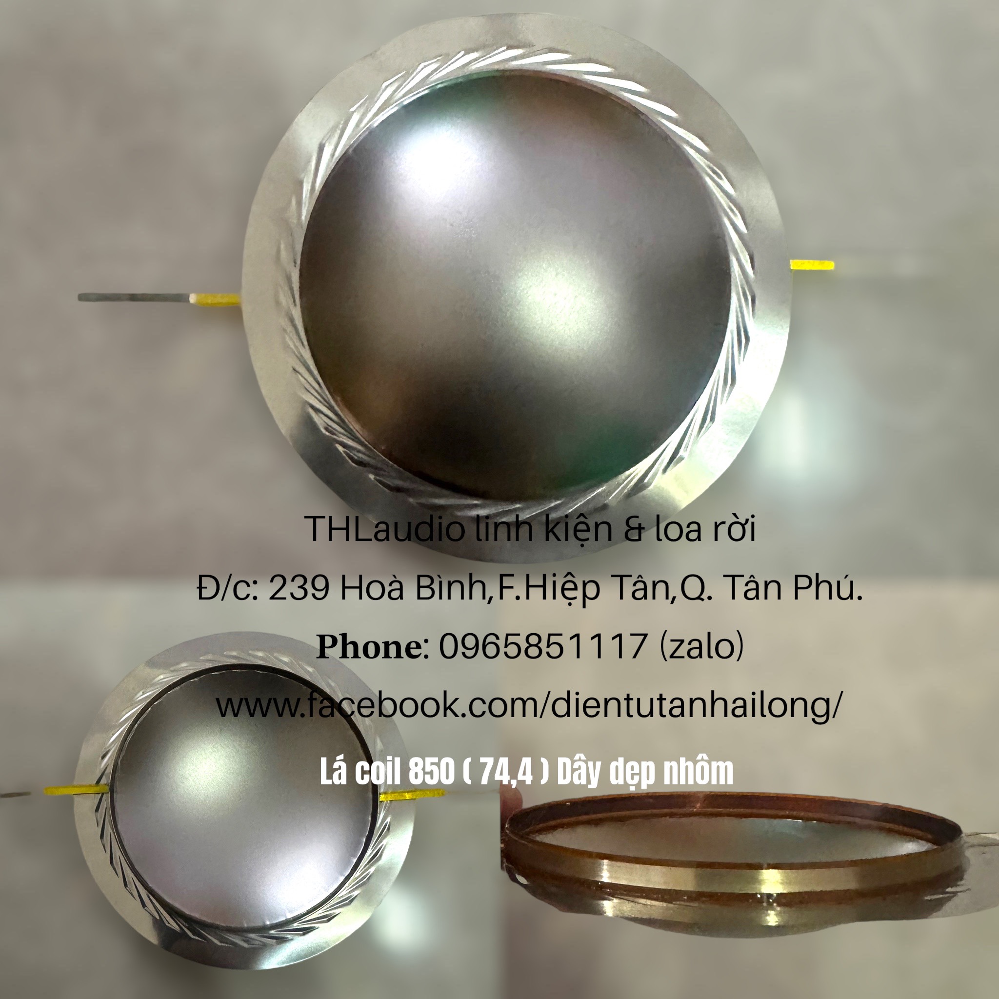 Lá coil loa Treble 850 dây dẹp