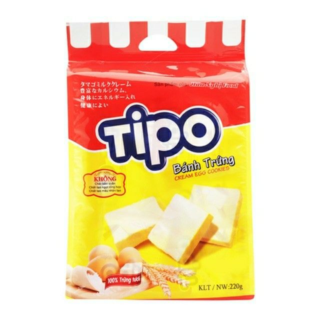 Bánh trứng giòn Tipo túi 220g