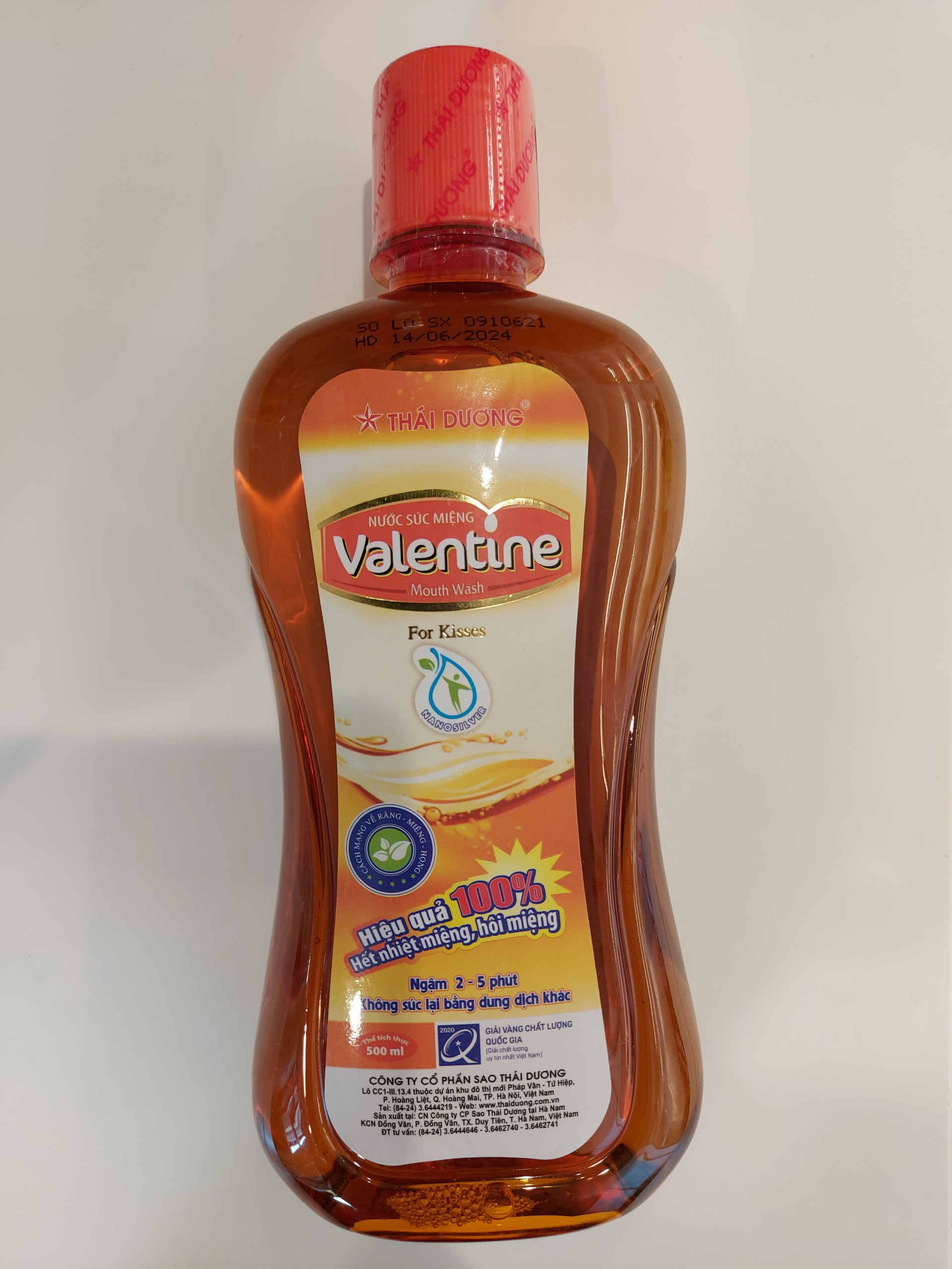 Nước Súc Miệng  Valentine Sao Thái Dương 500Ml