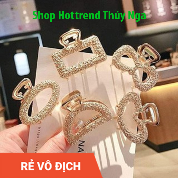 Sét 5 kẹp tóc, cặp tóc nhũ đá-sẵn hàng-siêu xinh hot hit 2020-hàng sẵn