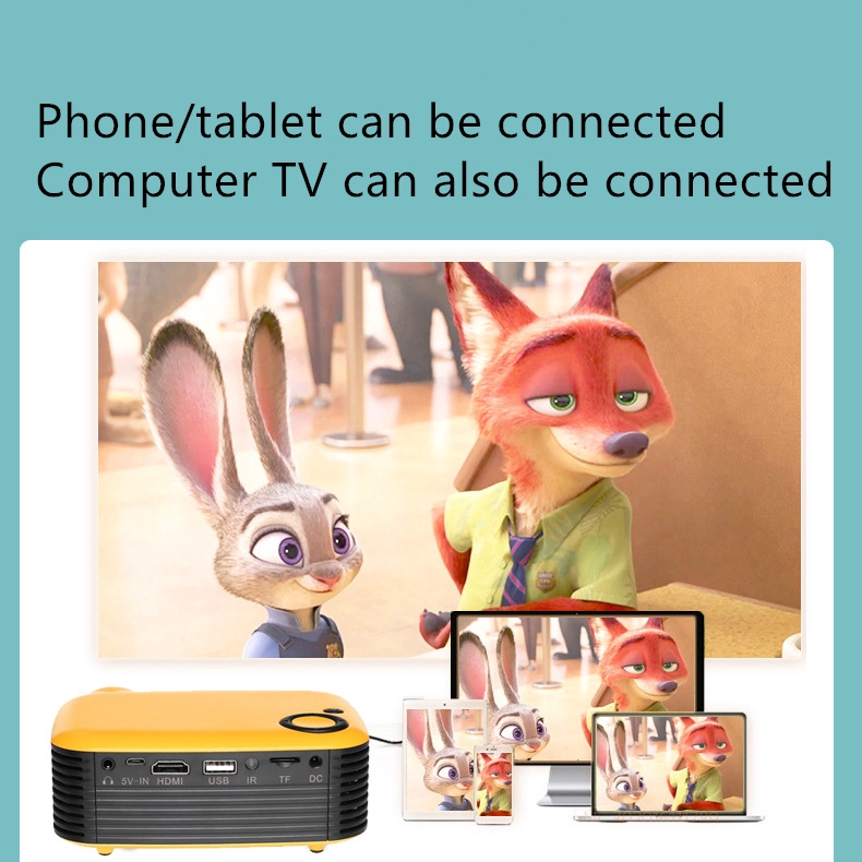 Máy Chiếu Mini 4k A2000 1920x1080 Android IOS Máy Chiếu Mini HD