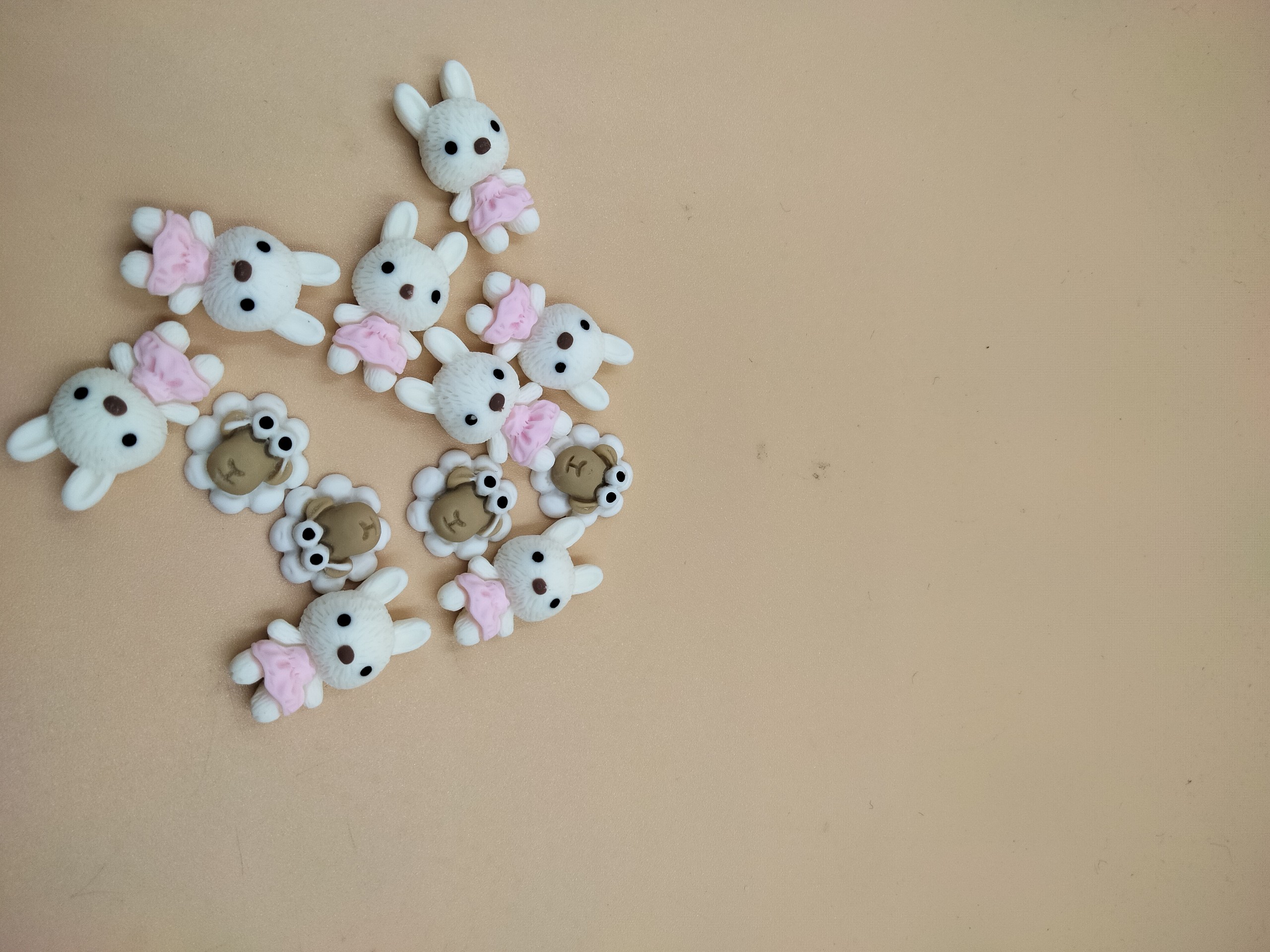Charm thỏ nail cao cấp, Charm thỏ gắn móng
