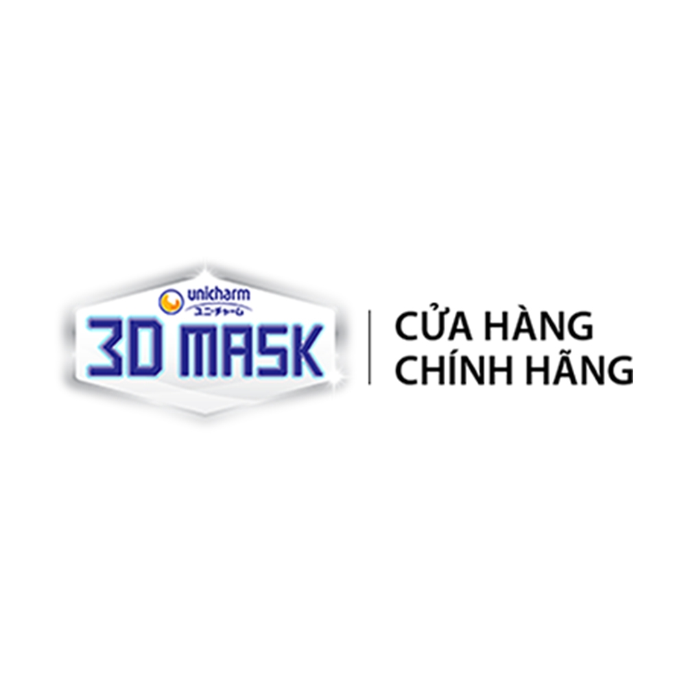 Hộp Khẩu trang ngăn khói bụi Unicharm 3D Mask Super Fit size M (Ngăn được bụi mịn PM10) 100 miếng