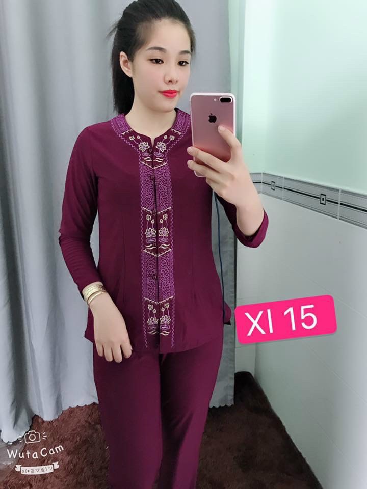 đồ lam đi chùa cao cấp đồ thời trang vải thun co giãn