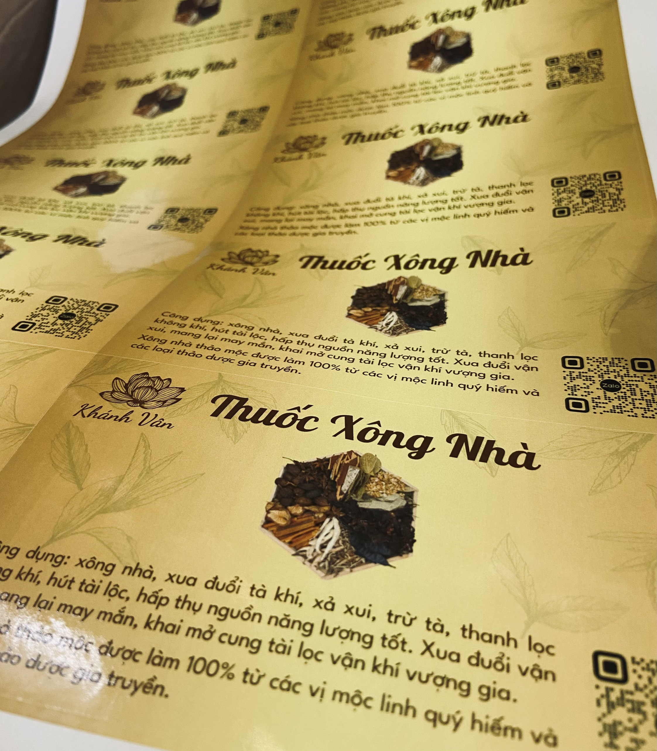 Thuốc Xông Nhà Thảo Mộc - Khánh Vân ( Ảnh Thật )