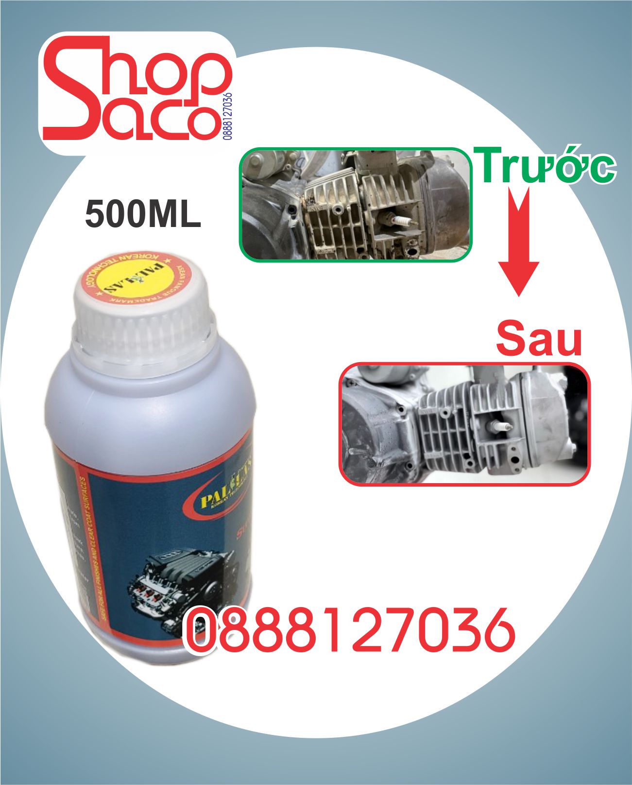 Tẩy Rửa Máy Pallas - 620ml