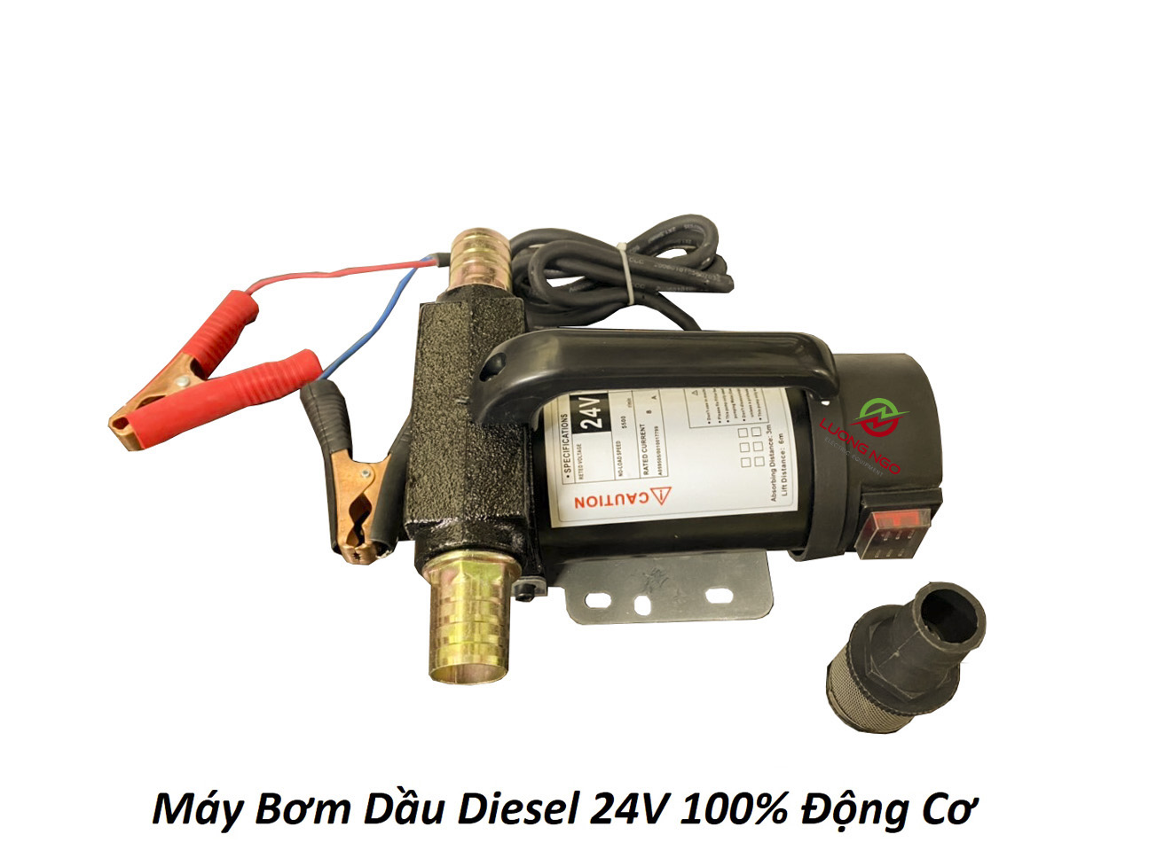 Máy Bơm Dầu 24v bơm mini diezel nhớt thủy lực motor lõi đồng