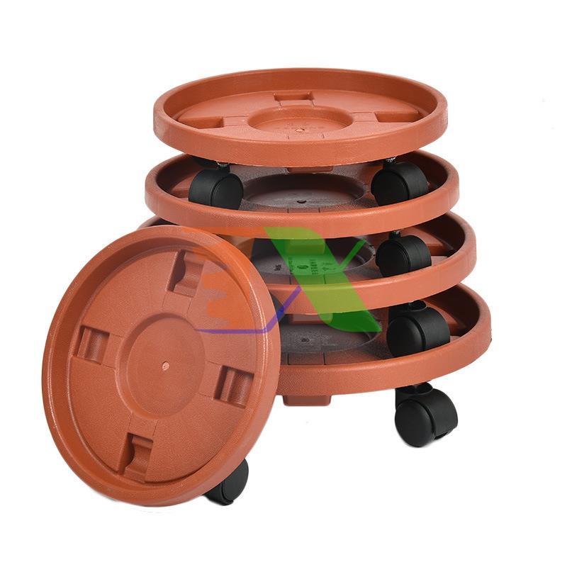 Bộ 2 Kệ giá để chậu hoa, chậu cây cảnh, đào, quất, mai 4 bánh TDN-40 cm, Đế chậu cây 4 bánh