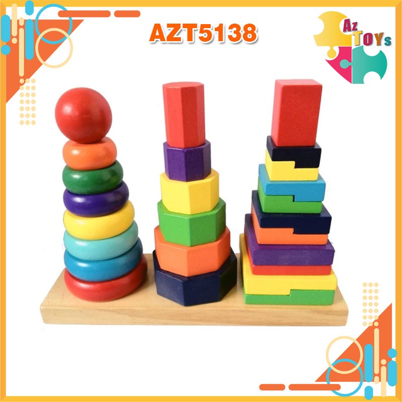 [HCM]Bộ Xếp Chồng 3 Cột – AZT5138