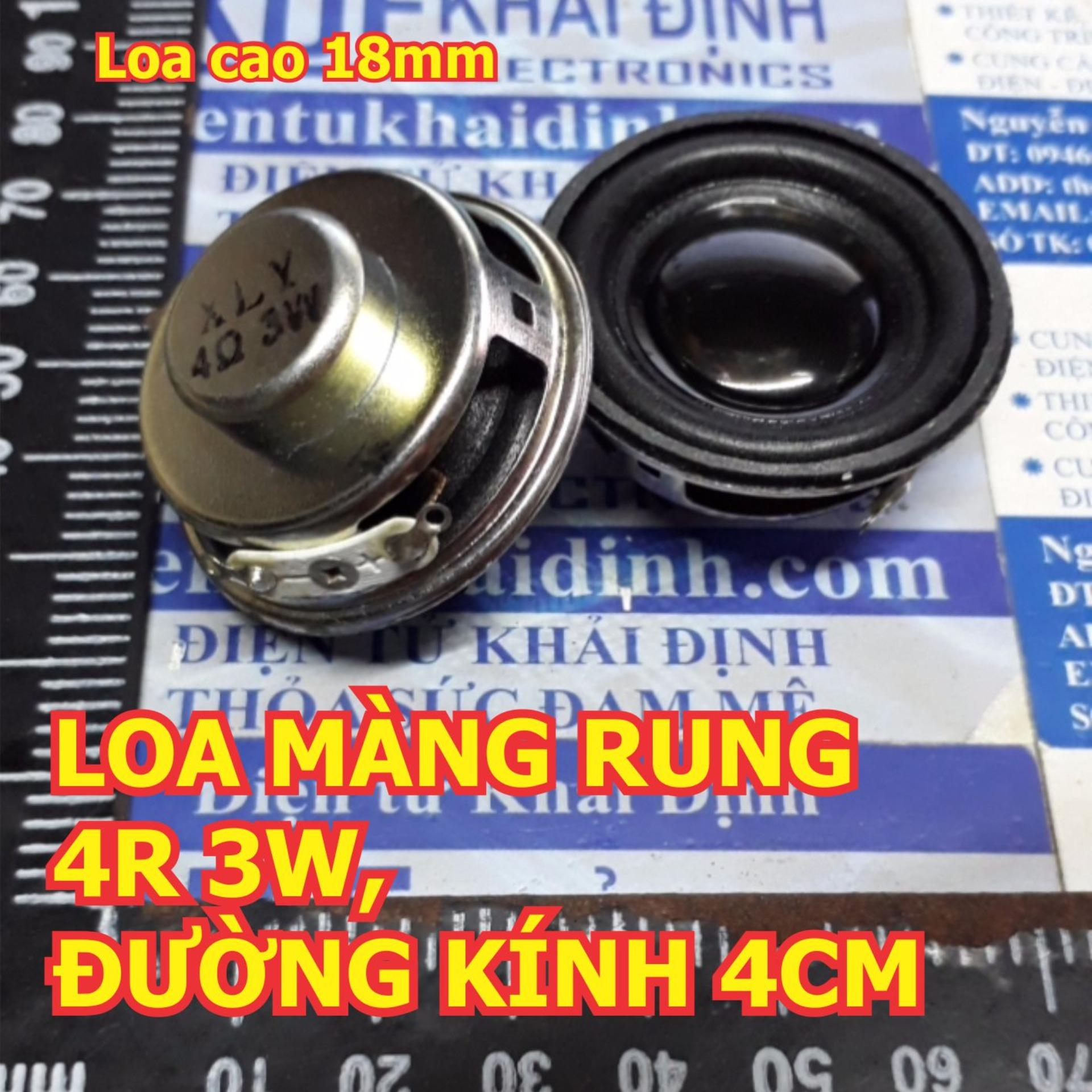 2 cái LOA NHỎ Loa màng rung mini 4R 4 Ohm 3W ĐƯỜNG KÍNH 4CM  kde5816