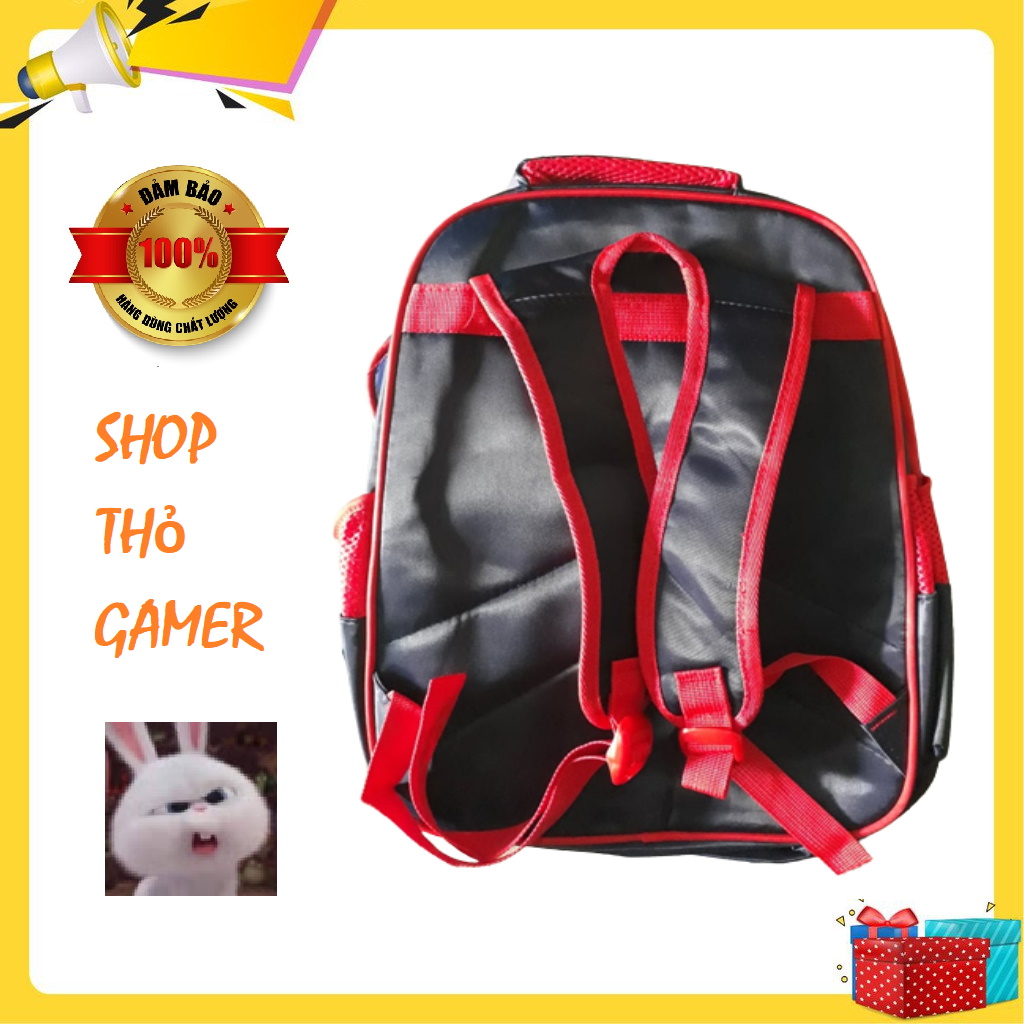 Ba lô học sinh tiểu học hình Spider Man có tặng kèm bóp viết hình Spider Man