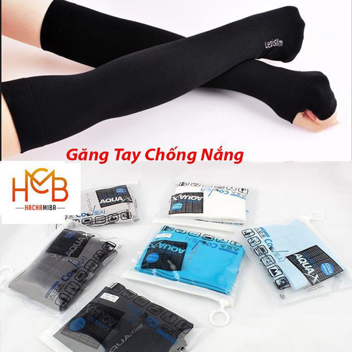 Găng Tay Chống Nắng Xỏ Ngón Let's Slim Aqua-X-