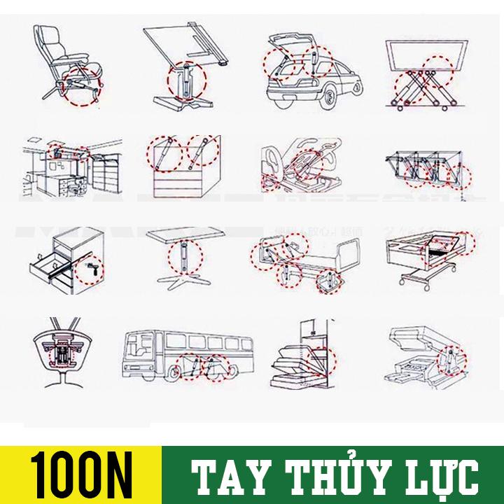 Tay thủy lực piston 100N chống va đập